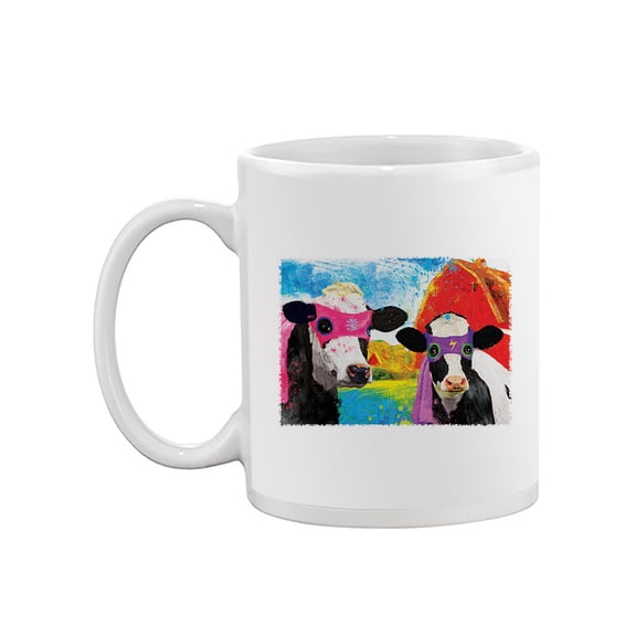 Image Conscious Super Cows Mug - Porter Hastings Designs, 11 fl oz Ceramic Mug