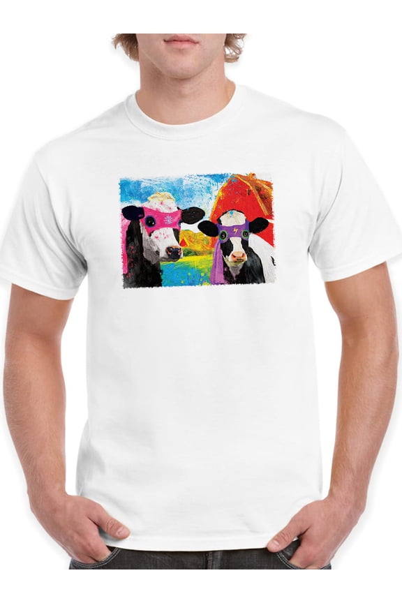 Super Cows T-Shirt Mens -Porter Hastings Designs, Male 5X-Large