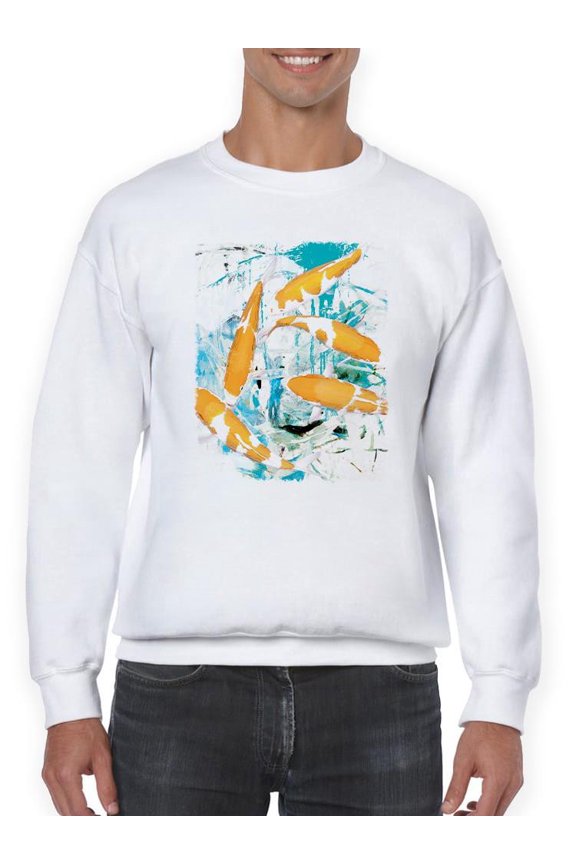 Urban Graffiti Fish Sweatshirt Men's -Image Conscious Designs