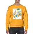 thumbnail image 1 of Image Conscious Urban Graffiti Fish Sweatshirt Men's -Image Conscious Designs, 1 of 4