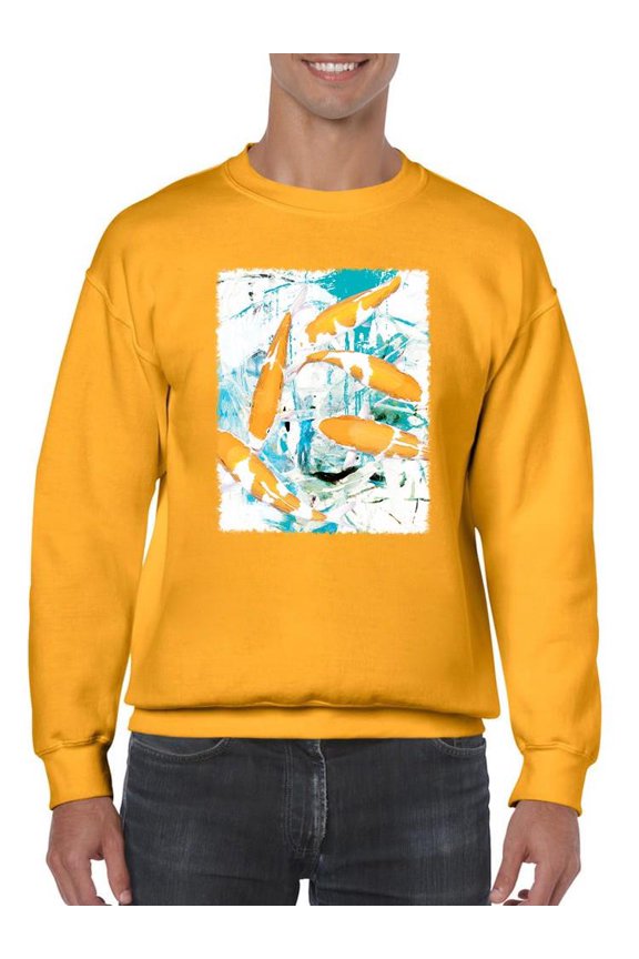 Urban Graffiti Fish Sweatshirt Men's -Image Conscious Designs