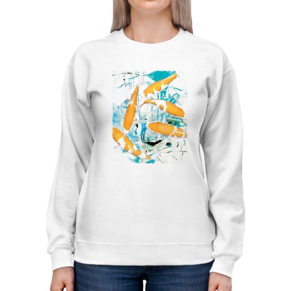 Image Conscious Urban Graffiti Fish Sweatshirt Women's -Image Conscious Designs