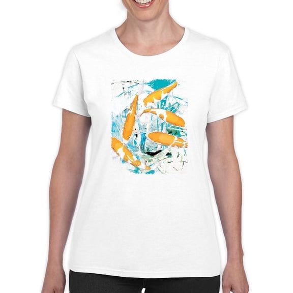 Image Conscious Urban Graffiti Fish T-Shirt Womens -Porter Hastings Designs, Female Regular Fit
