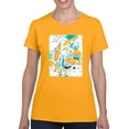 thumbnail image 1 of Image Conscious Urban Graffiti Fish T-Shirt Womens -Porter Hastings Designs, Female Regular Fit, 1 of 4