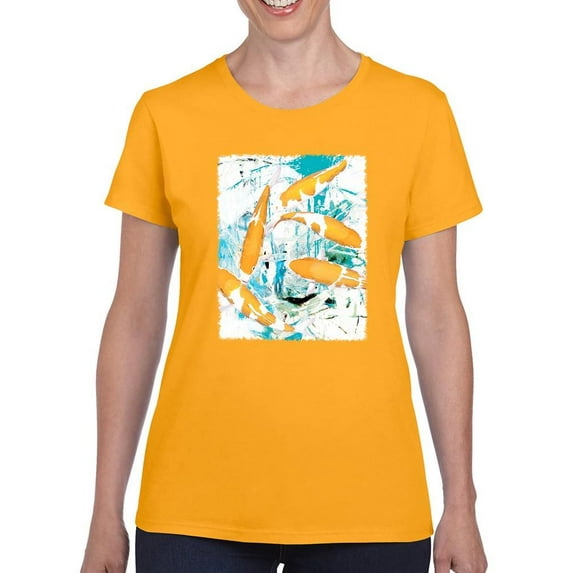 Image Conscious Urban Graffiti Fish T-Shirt Womens -Porter Hastings Designs, Female Regular Fit