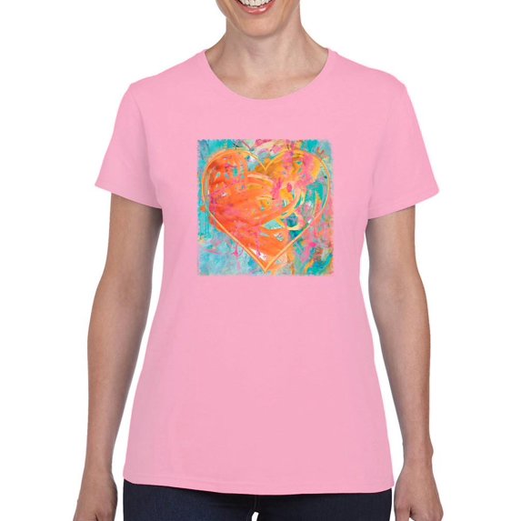 Image Conscious Urban Heart T-Shirt Womens -Porter Hastings Designs, Female Regular Fit