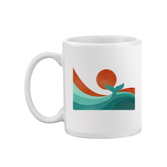 Image Conscious Whale Tail In The Sunset Mug - Jay Fleck Designs, 15 fl oz Ceramic Mug