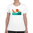 thumbnail image 1 of Image Conscious Whale Tail In The Sunset T-Shirt Womens -Jay Fleck Designs, Female Regular Fit, 1 of 4
