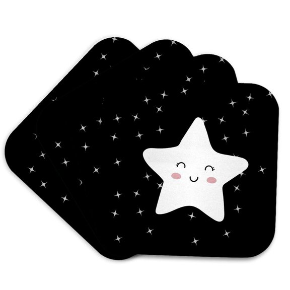 3drose, Image of a Star, Set of 4 Coasters - Soft