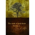thumbnail image 1 of Image Of A Tree Against A Yellow Sky And A Scripture From Proverbs 11:30 Poster Print by Tim Antoniuk   12290079, 1 of 1