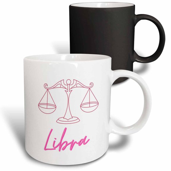 3drose, Image of a Zodiac Sign Libra, 11oz Magic Transforming Mug