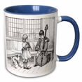 thumbnail image 1 of 3drose, Image of Boy Playing Cello While Girl and Dog Look On, 15oz Two-tone Blue Mug, 1 of 6