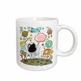 thumbnail image 1 of 3drose, Image of Cartoon Objects in Space, 11oz Mug, 1 of 6