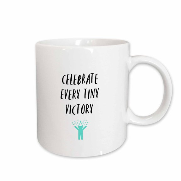 3drose, Image of Celebrate Every Tiny Victory, 11oz Mug