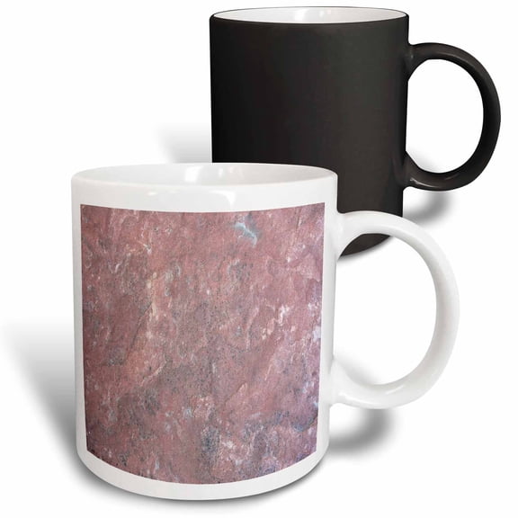 3drose, Image of Closeup of Pink and Gray Rough Granite, 11oz Magic Transforming Mug
