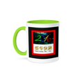 thumbnail image 1 of 3dRose, Image of Happy 2016 Neon Space New Year With Chinese Letters, 15oz Two-Tone Green Mug, 1 of 7
