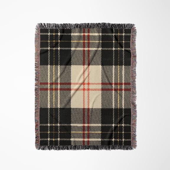 Image Of Macpherson Clan Kilt Scottish Tartan Plaid Pattern, Woven Blanket