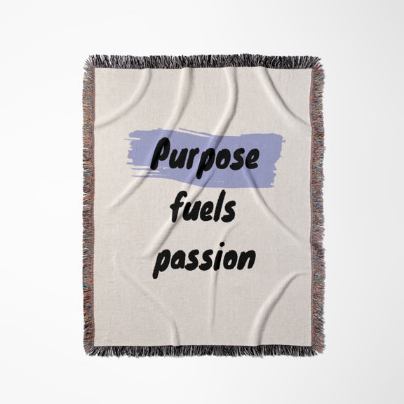 Image Of Purpose Fuels Passion, Woven Blanket