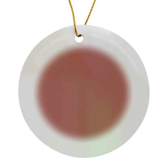 3drose, Image of Sample of Rusty Brick 2022 Designer Color, Circle Porcelain Ornament