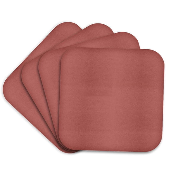3drose, Image of Sample of Rusty Brick 2022 Designer Color, Set of 4 Coasters - Soft