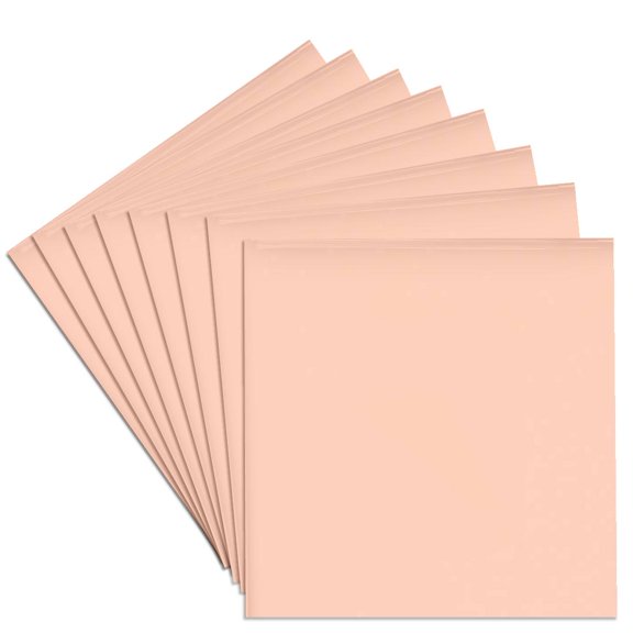 3drose, Image of Square Sample of New Peach Fuzz Designer Color2022, Set of 8 Ceramic Tile Coasters