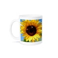 thumbnail image 1 of 3dRose, Image of Sunflower with Bees against Blue Sky, 11oz Mug, 1 of 7