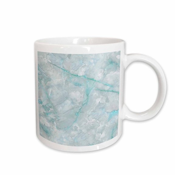 3drose, Image of Trendy Luxury Aqua Teal Quartz and Gray Gemstone Agate Geode, 11oz Mug