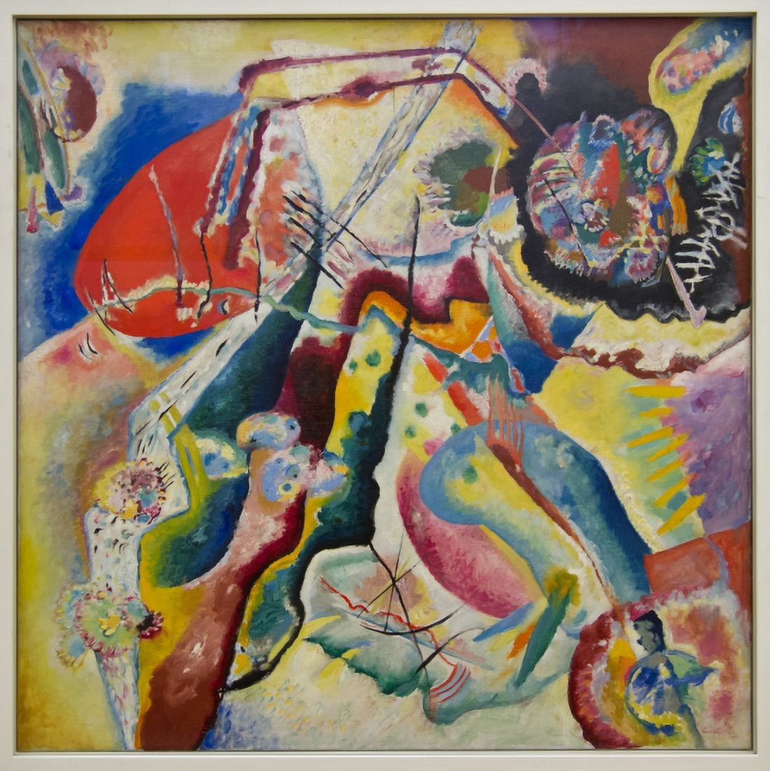 Image With Red Fleck Canvas Art - Wassily Kandinsky (18 x 24)