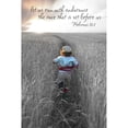 thumbnail image 1 of Image Of A Young Girl Running In A Cleared Path Through A Field Of Tall Grass At Sunset With A Scripture From Hebrews 12:1 by Tim Antoniuk / Design Pics (12 x 18), 1 of 3