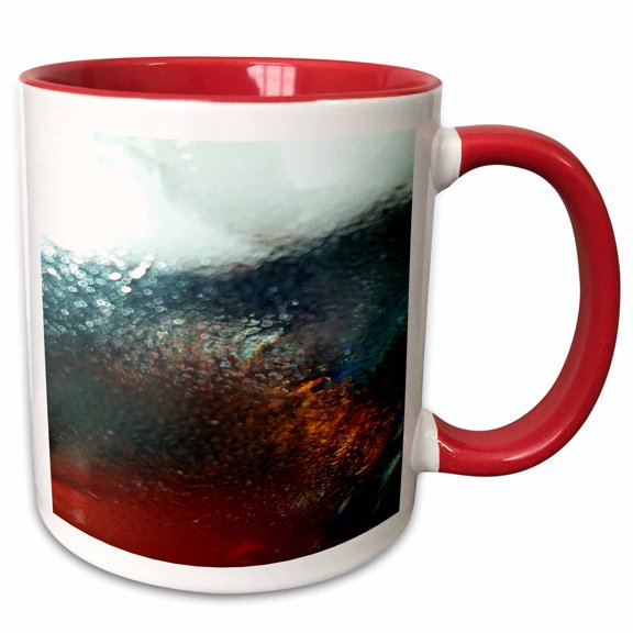 Image of Closeup of Cranberry Cocktail and Bubbles 15oz Two-Tone Red Mug mug-256245-10