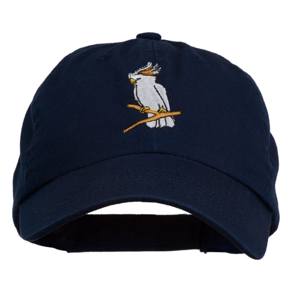 Image of Cockatoo Embroidered Pet Spun Cap - Navy OSFM