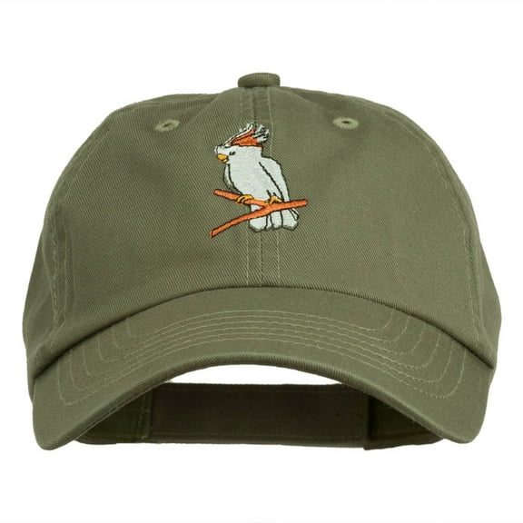 Image of Cockatoo Embroidered Pet Spun Cap - Olive OSFM