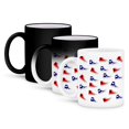 thumbnail image 1 of 3dRose, Image of Cute Hi Top Red And Blue Sneaker Toss Pattern, 11oz Magic Transforming Mug, 1 of 8