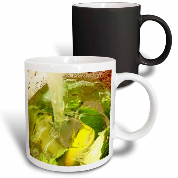 Image of Extreme Closeup Of A Mojito Top View Cocktail 11oz Magic Transforming Mug mug-256243-3