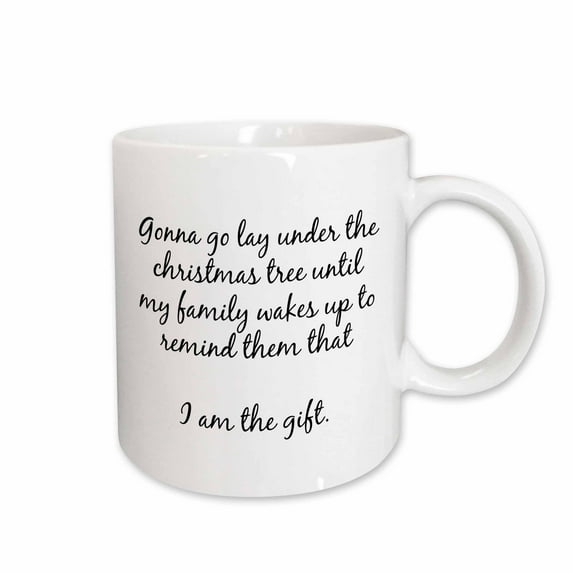 Image of Gonna Go Lay Under The Christmas Tree Until My Family Quote 15oz Mug mug-303886-2