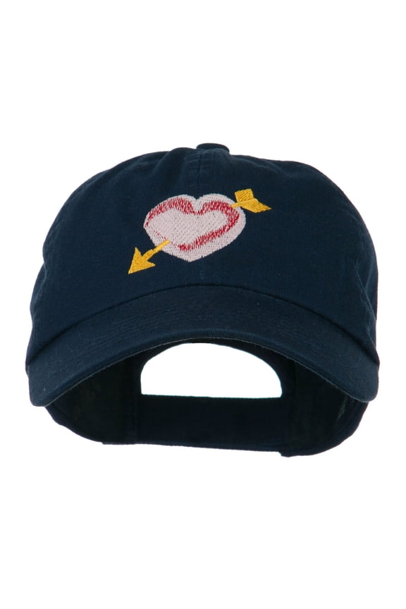 Image of Heart Arrow Embroidered Cap - Navy OSFM