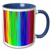 Image of Neon Color Lines Lime Red Blue 11oz Two-Tone Blue Mug mug-256208-6