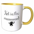 thumbnail image 1 of Image of Not In The Mooooooood Quote 11oz Two-Tone Yellow Mug mug-303862-8, 1 of 3