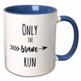 thumbnail image 1 of Image of Only the Brave Run Quote 15oz Two-Tone Blue Mug mug-292807-11, 1 of 3