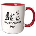 thumbnail image 1 of Image of Vintage Baseball Players And Words Happy Fathers Day 15oz Two-Tone Red Mug mug-347114-10, 1 of 3