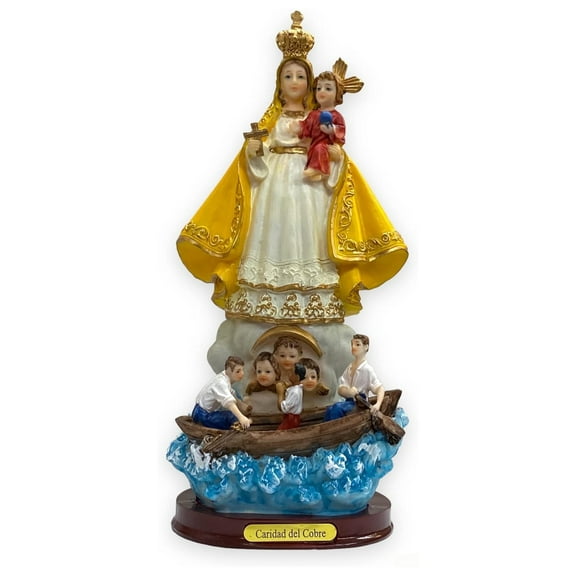 Imagen Estatua Virgen Caridad de Cobre 10" Statue Our Lady of Charity Statue Figure Religious Gift