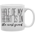 thumbnail image 1 of Imaginarium Goods CMG11-IGC-HALFMY7 Half Of My Heart Is In The Coast Guard 11 oz Ceramic Coffee Mug, 1 of 1