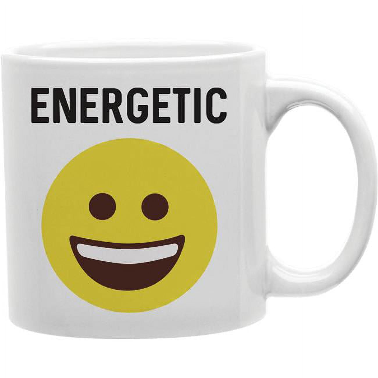 Imaginarium Goods Energetic - Energetic Worded Emoji Mug - Walmart.com, image size:1300x1300