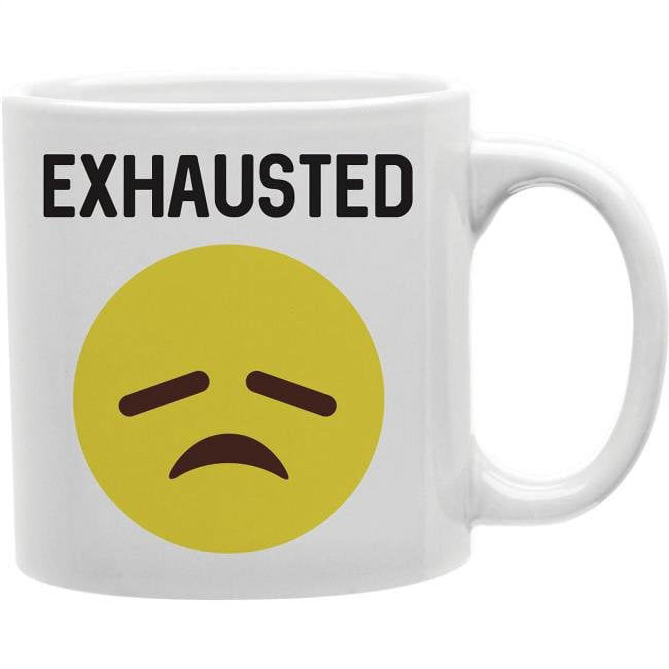 Imaginarium Goods Exhausted Exhausted Worded Emoji Mug
