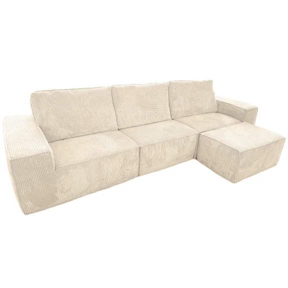 Imaginarium Home 4-Piece Sectional Sofa Modular Couch-in-a-Box