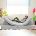 thumbnail image 1 of Imaginarium Kids Play Couch, Light Gray, 1 of 12