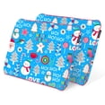 thumbnail image 1 of Imaginarium Memory Foam Fun Pillow with Cool-to-the-Touch Cover, Standard/Queen, 2-Pack, Holly Jolly Blue, 1 of 5
