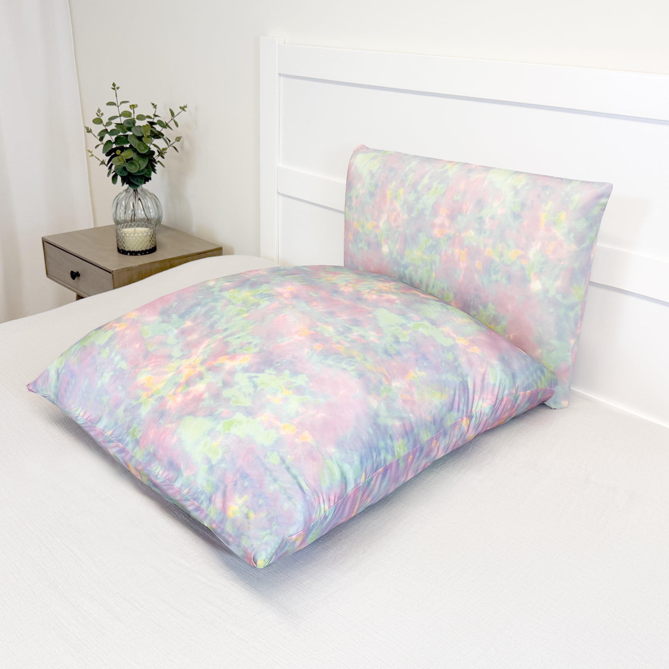 Imaginarium Memory Foam Fun Pillow with Fiber-Filled Body Topper and Cool-to-The-Touch Cover, Cotton Candy