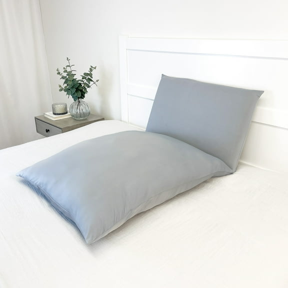 Imaginarium Memory Foam Fun Pillow with Fiber-Filled Body Topper and Cool-to-the-Touch Cover, Gray