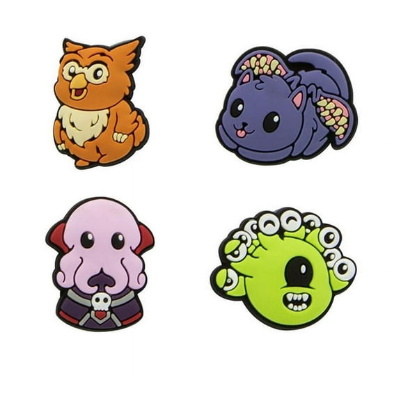 Imaginary People IMP-ADDG354MPN1-C Dungeons & Dragons Chibi Monsters Mini Collector Pin 4-Pack